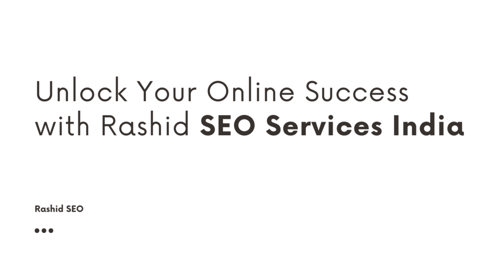 Seo Services In India